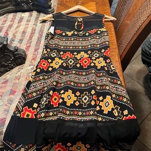 Beautiful black orange red dress vibe sportswear